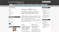 Desktop Screenshot of oficinasinpapel.com