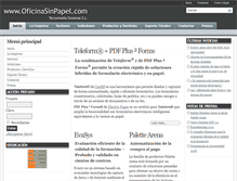 Tablet Screenshot of oficinasinpapel.com